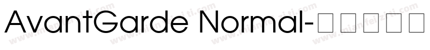 AvantGarde Normal字体转换